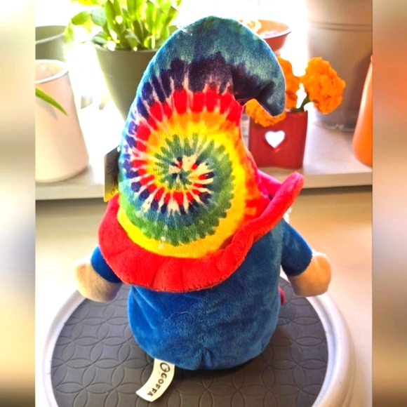 Goffa Tie Dye Rainbow Gnome Plush - Picture 3 of 6